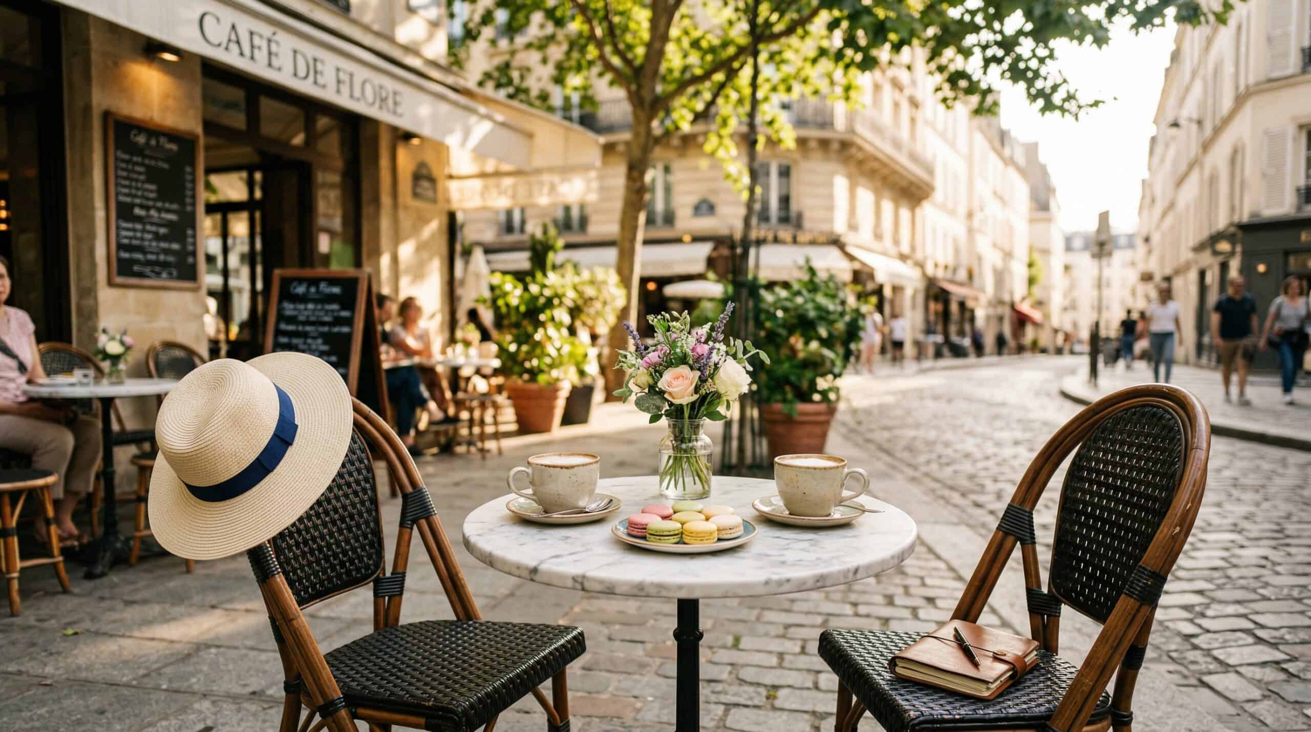 Parisian cafe scene